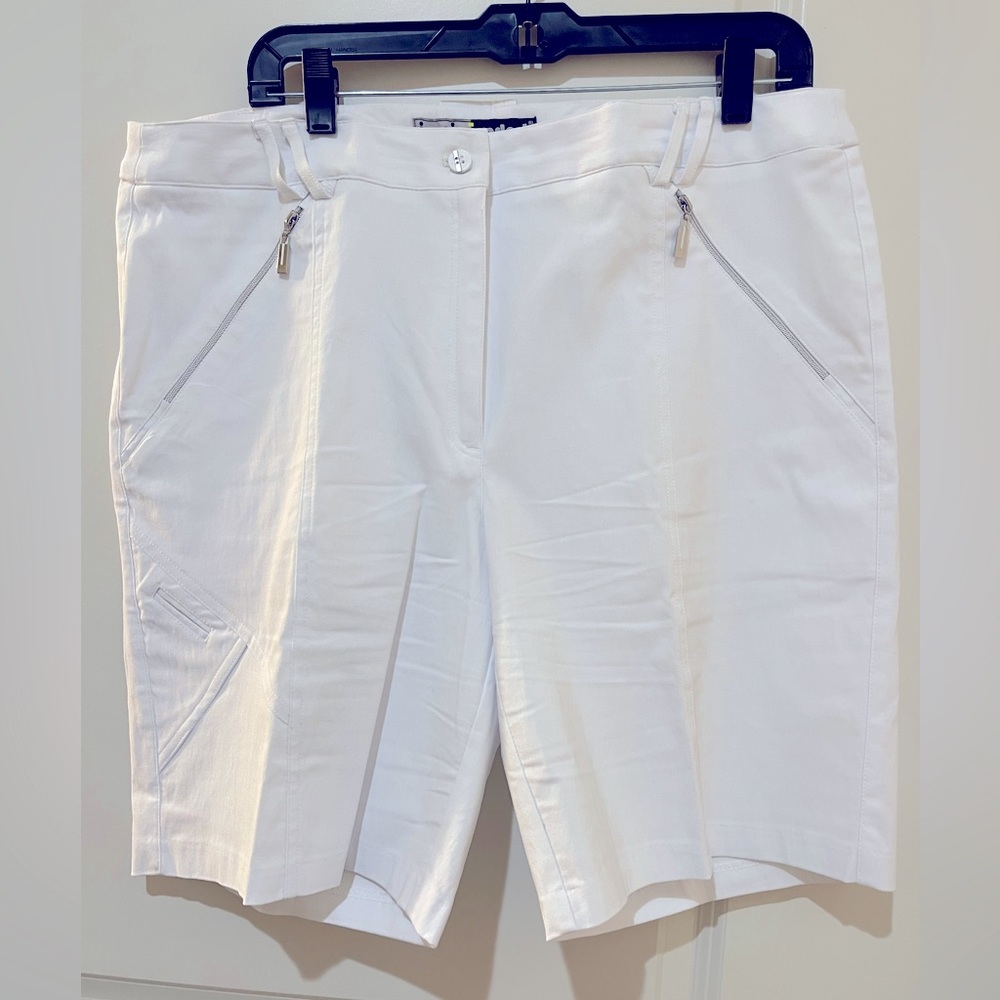 White Jamie Sadock Dressy Shorts.